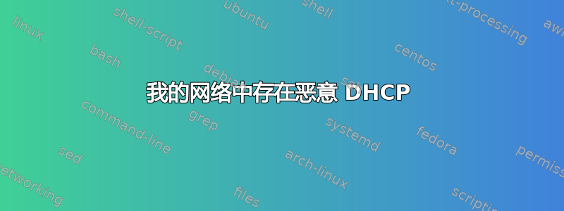 我的网络中存在恶意 DHCP