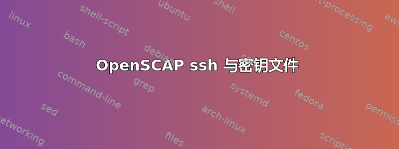 OpenSCAP ssh 与密钥文件