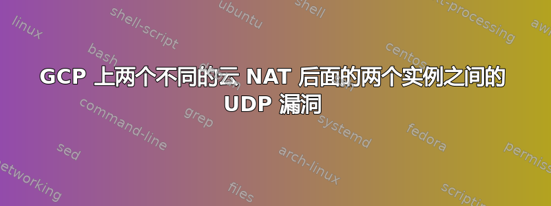 GCP 上两个不同的云 NAT 后面的两个实例之间的 UDP 漏洞