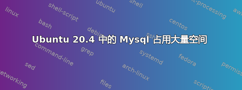 Ubuntu 20.4 中的 Mysql 占用大量空间