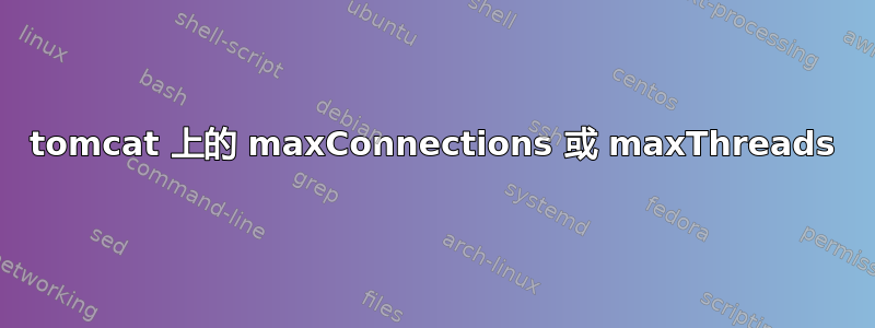 tomcat 上的 maxConnections 或 maxThreads