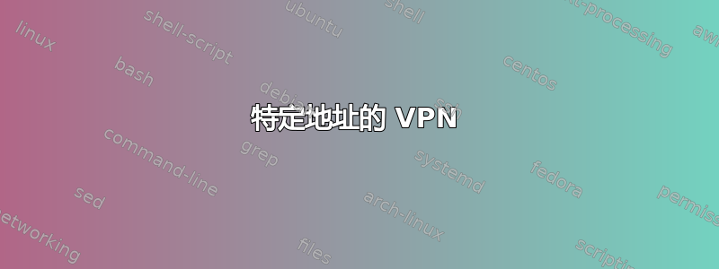 特定地址的 VPN