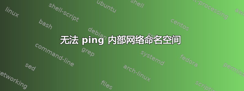 无法 ping 内部网络命名空间