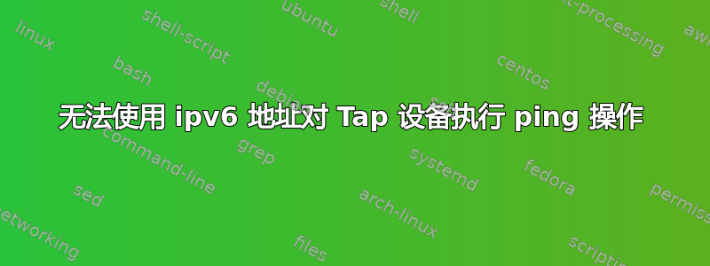 无法使用 ipv6 地址对 Tap 设备执行 ping 操作