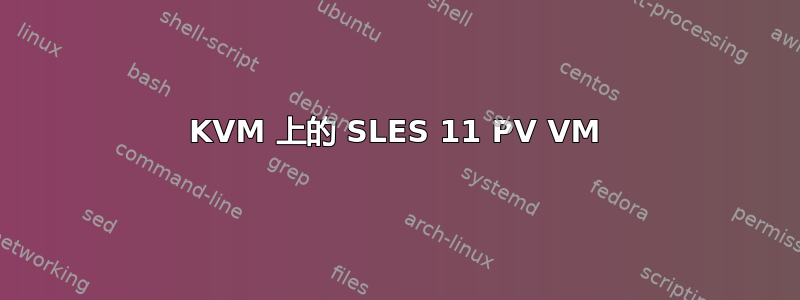 KVM 上的 SLES 11 PV VM