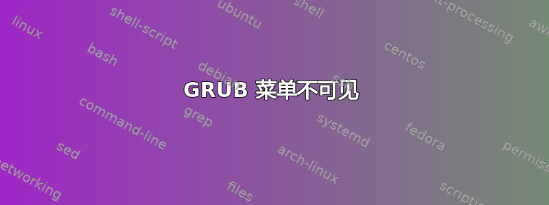 GRUB 菜单不可见