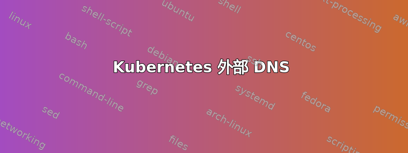 Kubernetes 外部 DNS