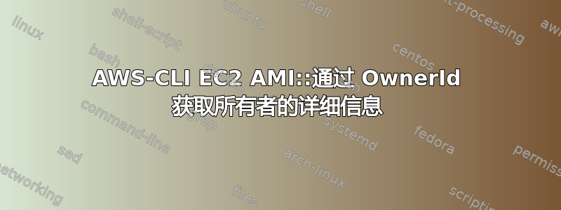 AWS-CLI EC2 AMI::通过 OwnerId 获取所有者的详细信息