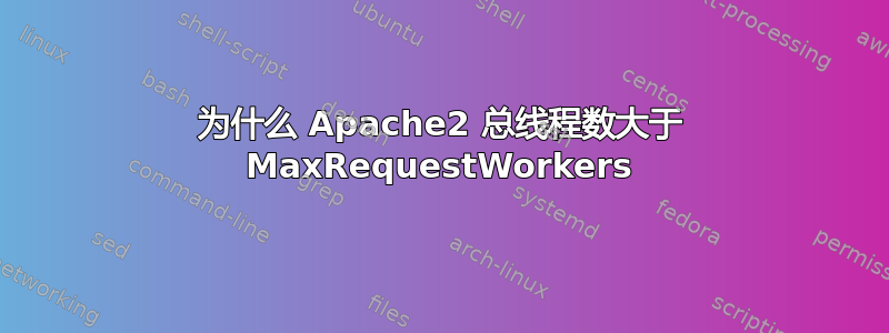 为什么 Apache2 总线程数大于 MaxRequestWorkers