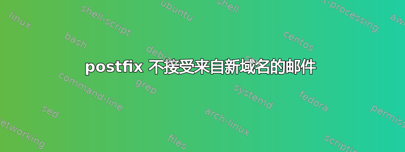 postfix 不接受来自新域名的邮件