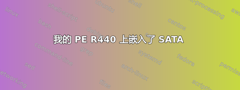 我的 PE R440 上嵌入了 SATA