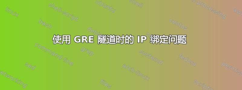 使用 GRE 隧道时的 IP 绑定问题