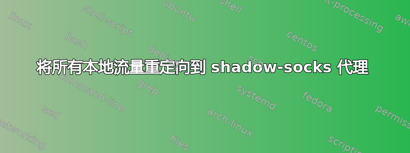 将所有本地流量重定向到 shadow-socks 代理