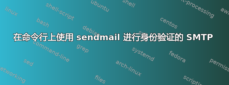 在命令行上使用 sendmail 进行身份验证的 SMTP