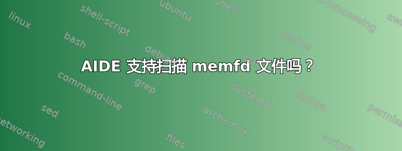 AIDE 支持扫描 memfd 文件吗？