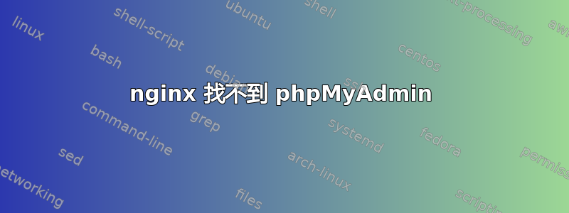 nginx 找不到 phpMyAdmin