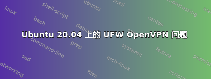 Ubuntu 20.04 上的 UFW OpenVPN 问题