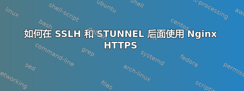 如何在 SSLH 和 STUNNEL 后面使用 Nginx HTTPS