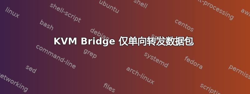 KVM Bridge 仅单向转发数据包