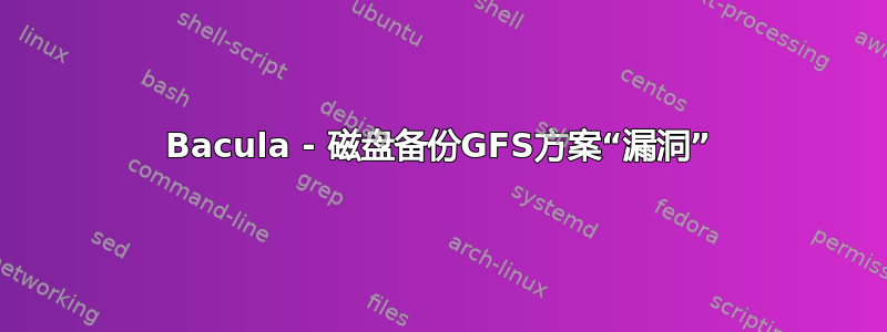 Bacula - 磁盘备份GFS方案“漏洞”