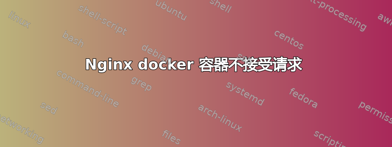 Nginx docker 容器不接受请求