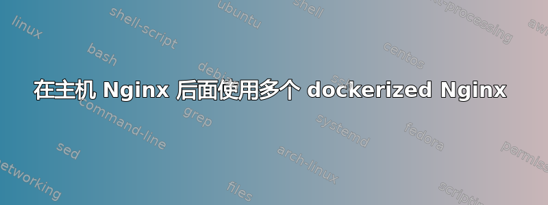 在主机 Nginx 后面使用多个 dockerized Nginx