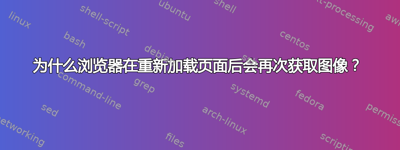 为什么浏览器在重新加载页面后会再次获取图像？