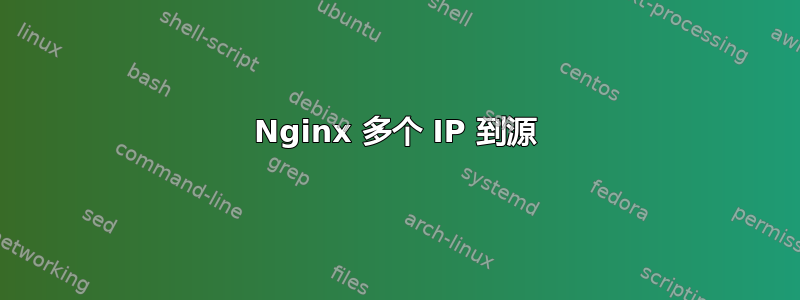 Nginx 多个 IP 到源