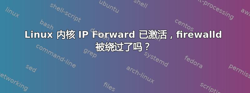 Linux 内核 IP Forward 已激活，firewalld 被绕过了吗？