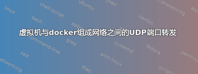 虚拟机与docker组成网络之间的UDP端口转发