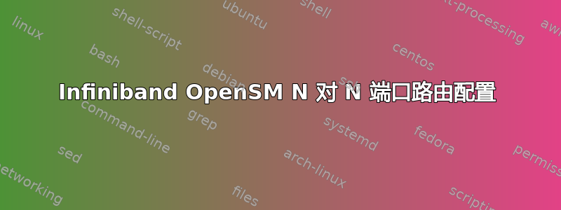 Infiniband OpenSM N 对 N 端口路由配置