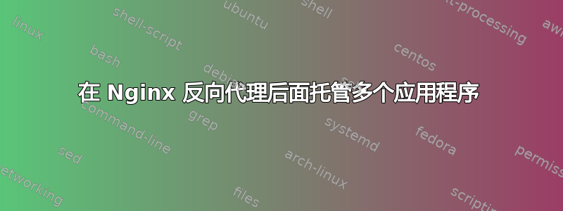 在 Nginx 反向代理后面托管多个应用程序