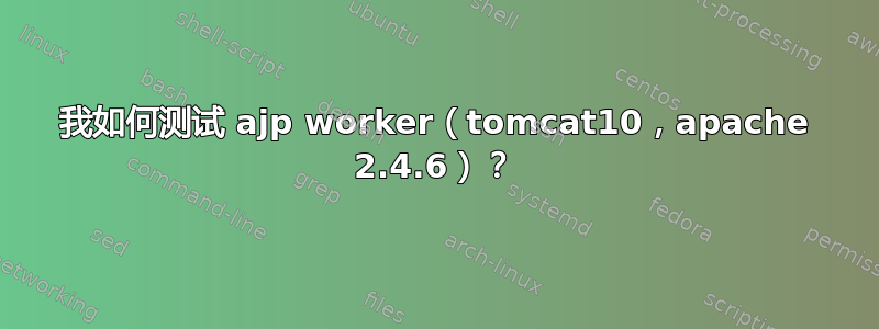 我如何测试 ajp worker（tomcat10，apache 2.4.6）？