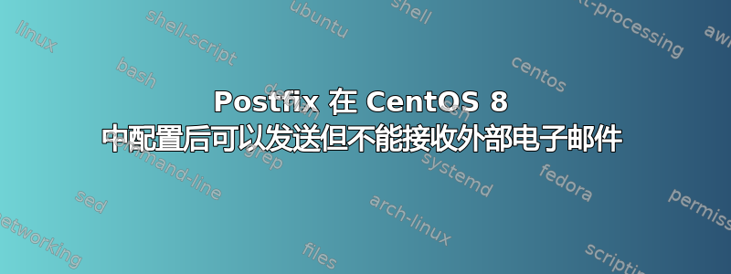 Postfix 在 CentOS 8 中配置后可以发送但不能接收外部电子邮件