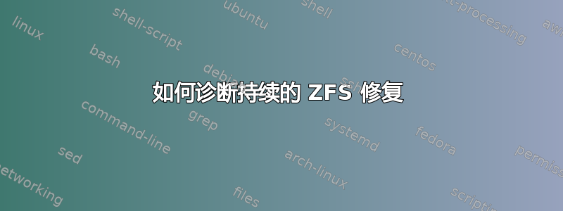 如何诊断持续的 ZFS 修复