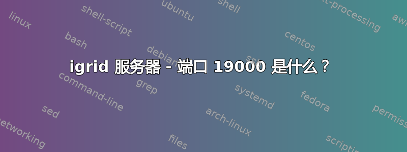 igrid 服务器 - 端口 19000 是什么？