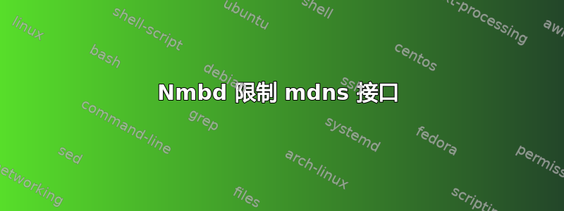 Nmbd 限制 mdns 接口