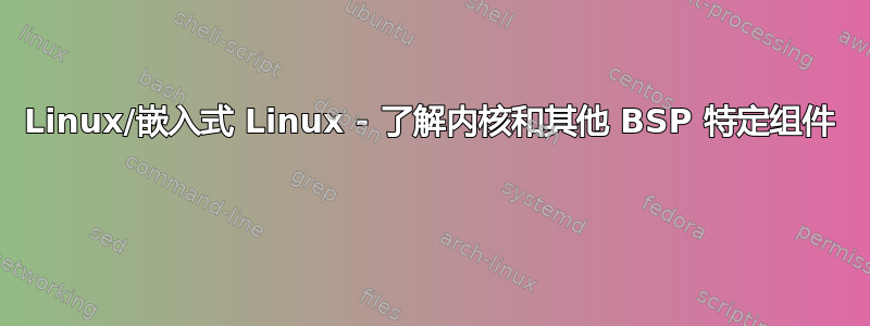 Linux/嵌入式 Linux - 了解内核和其他 BSP 特定组件 