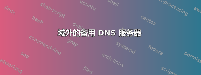 域外的备用 DNS 服务器