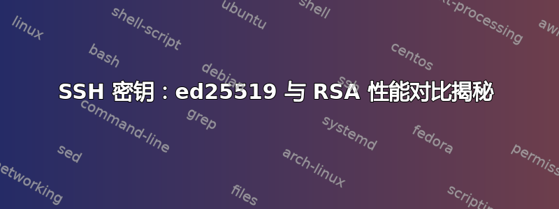 SSH 密钥：ed25519 与 RSA 性能对比揭秘