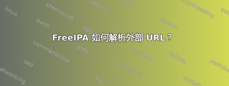 FreeIPA 如何解析外部 URL？