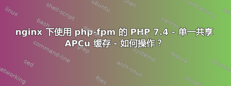 nginx 下使用 php-fpm 的 PHP 7.4 - 单一共享 APCu 缓存 - 如何操作？