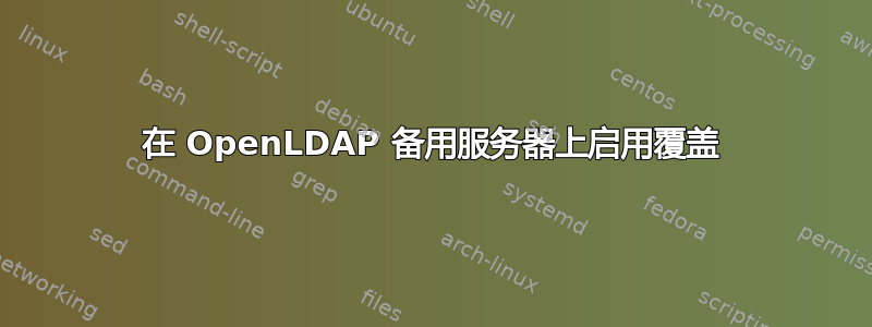 在 OpenLDAP 备用服务器上启用覆盖