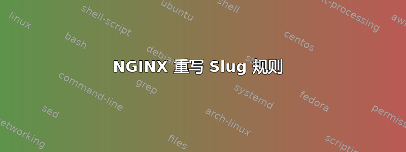 NGINX 重写 Slug 规则 