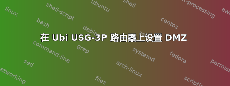 在 Ubi USG-3P 路由器上设置 DMZ