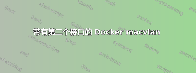 带有第二个接口的 Docker macvlan