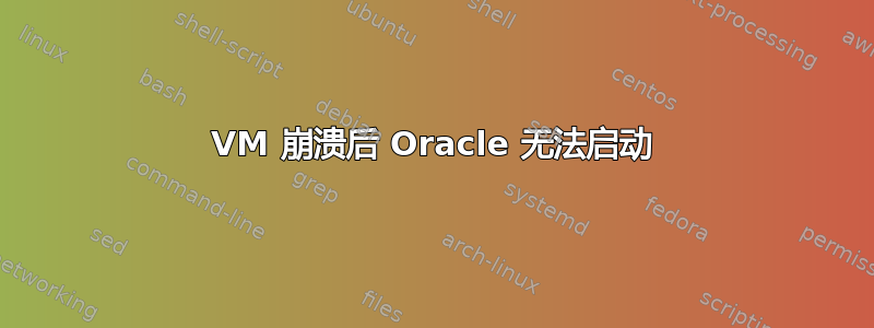 VM 崩溃后 Oracle 无法启动