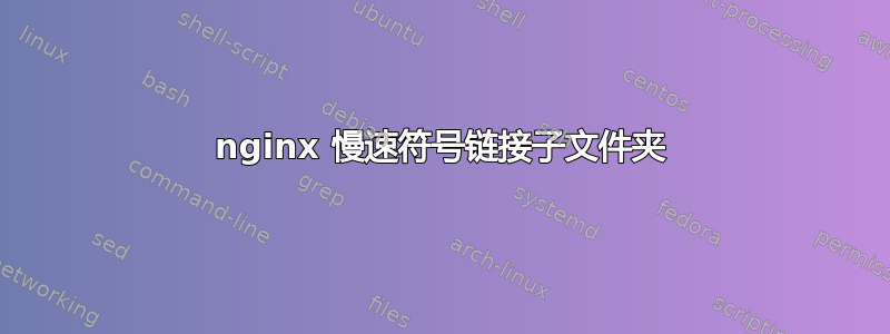 nginx 慢速符号链接子文件夹