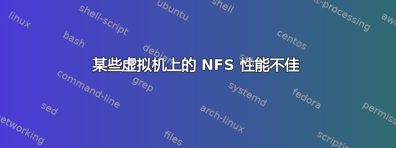 某些虚拟机上的 NFS 性能不佳