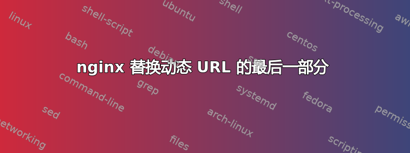 nginx 替换动态 URL 的最后一部分